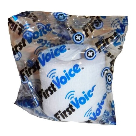 Think Safe First Voice 2in x 5 Yards Self Adhesive Bandage, Non-Latex , White TS-3188-W